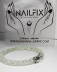 Crystal Dust Cuff Bracelet - AB Shimmer Crystal Bracelet