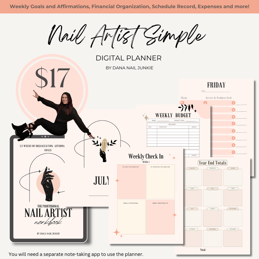 Dana Nail Junkie | Digital Daily Planner