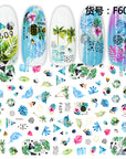 Tropical Nail Stickers - Summer Nail Stickers - Palm Tree Nail Stickers