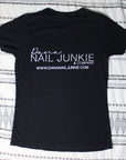 • Dana Nail Junkie Black T-Shirt • Rep Your Favorite Brand/Salon •